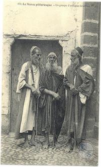 Живописное Марокко. Группа слепых евреев, 1911. Изд-во P.Grebert, Касабланка