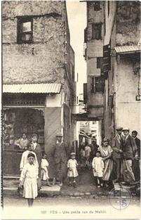 Фес, Марокко, 1925. Маленькая улица меллаха