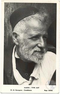 Марокко, тип еврея. Изд-во Cl.M. Guсugnon, Касабланка, 1930