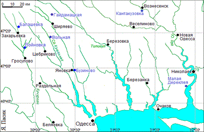 Частновладельческие еврейские колонии Ананьевского, Одесского и Тираспольского уездов