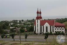 Церковь на фоне Азовского моря
