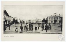 Jews on Square Rynok in Sokal, 1906