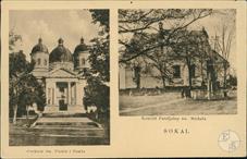 The Nikolas defense church and the church of Peter and Paul on the Polish postcard. Both buildings have preserved