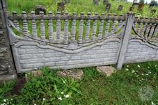 he fence can be supported with abandoned material