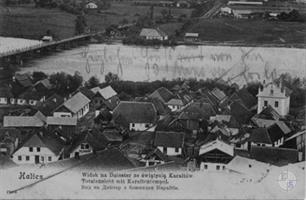 View of the Dniester and the Karaite kenassa, 1910s.