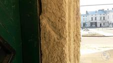 Traces of mezuzah on the door jambs of former Jewish houses. Photo by V. Buryak