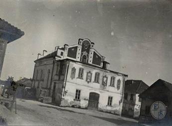Большая синагога в Кореце, фотография 1920 года