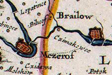 Браилов на карте Боплана, 1650 г.
