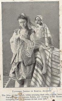 Татуированные еврейки в Бискре, Алжир