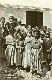Константина, Алжир. Еврейские и арабские дети