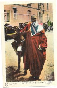 Касабланка, Марокко, 1924. Еврей и его осел. Изд-во Flandrin, Casablanca