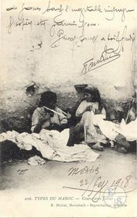 Типы Марокко. Еврейские швеи, 1918. Изд-во E.Michel, Марракеш