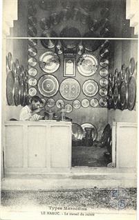 Типы Марокканцев. Мастер по меди, Касабланка, 1917
