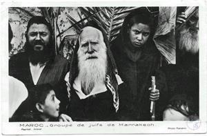 Марракеш, Марокко, 1941. Группа евреев. Изд-во Flandrin