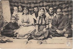 Касабланка, Марокко. Типы евреев Марокко. Изд-во Bertou