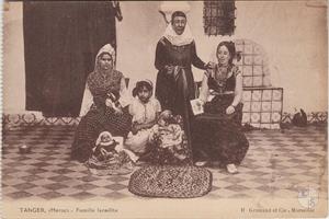 Танжер, Марокко. Еврейская семья. Изд-во H. Grimaud et Cie, Марсель, Франция