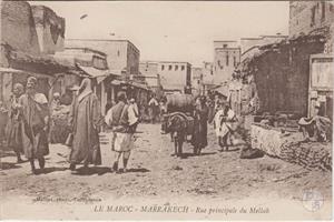 Марракеш, Марокко. Главная улица меллаха. Изд-во Maillet, Касабланка