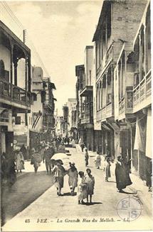 Фес, Марокко, 1925. Главная улица меллаха. Изд-во Leon & Levy