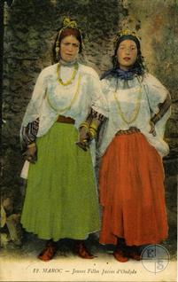 Уджда, Марокко, 1915. Еврейские девушки из Уджды