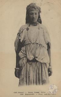 Марокко. Еврейская девушка. Фотограф Sidi-Bel-Abbex
