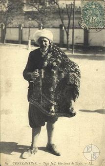 Еврейский торговец в Константине, Алжир, 1907