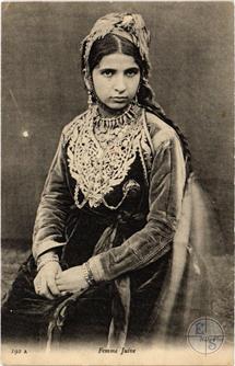 Алжир, 1917. Еврейская женщина. Изд-во Nurdein Freres