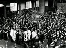 9 мая 1945 г. Первая служба в синагоге после окончания войны
