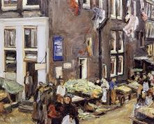 "Еврейский квартал Амстердама". М.Либерман, 1905