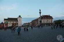 Дворцовая площадь и колонна Сигизмунда - первый в Польше светский памятник, поставленный в 1644 г.