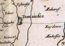 Дунаевцы на карте Гийома де Боплана. Как видно, местечко было хорошо укреплено