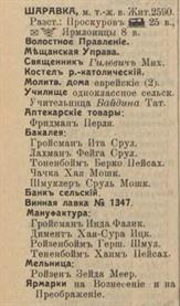 Шаровка в справочнике "Весь Юго-Западный край", 1913