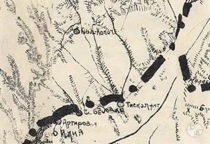 Еврейская колония Голоче (Колоче) на карте Одесской губернии 1920 года