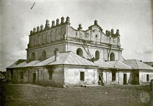 Синагога в Лешневе, 1920. Ремонт крыши