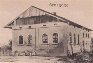 Каменная синагога Войнилова, фрагмент открытки