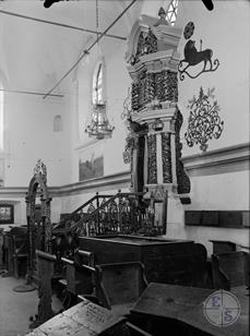 Арон кодеш и росписи стен синагоги, 1939