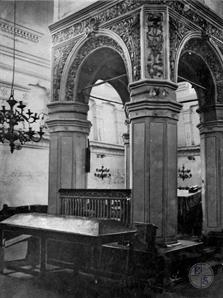 Бима луцкой синагоги, 1912