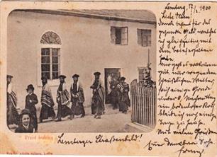 Неопознанная синагога на открытке из Львова, 1900 г.