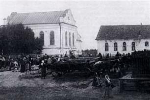 Синагога в Судилкове, 1912. Напротив, вероятно, еще одна синагога