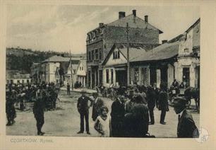 The market in Chortkiv. Postcard of the beginning of 20th century