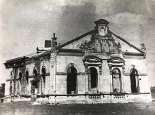 Destroyed by russians Synagogue-Kloyz, 1915