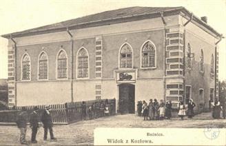 Synagogue in Kozliv, postcard beg. 20th century