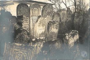 Jewish cemetery. Photo was taken by Austrian soldiers during the 1st World War