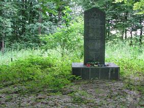 Monument at the place of execution of Jews