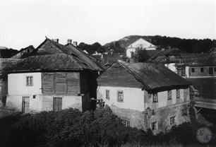 Great synagogue on the background, 1928