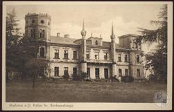 Бывший дворец Борковских 19 века разрушен во время Первой мировой, и сейчас от него ничего не осталось