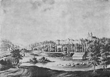 Монастырь и дворец на рисунке Наполеона Орды