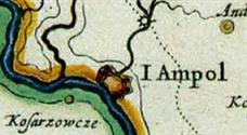 Замок на карте Гийома де Боплана, 17 в.