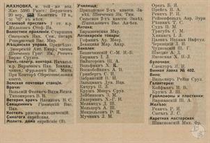 Махновка в справочнике "Весь Юго-Западный край", 1913