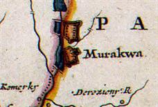 Мурафа на карте Гийома Левассера де Боплана, 17 в.