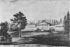 Дворец Щербатовой на рисунке Наполеона Орды